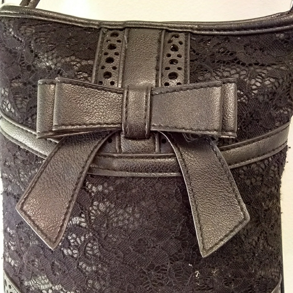 Leather Lace purse